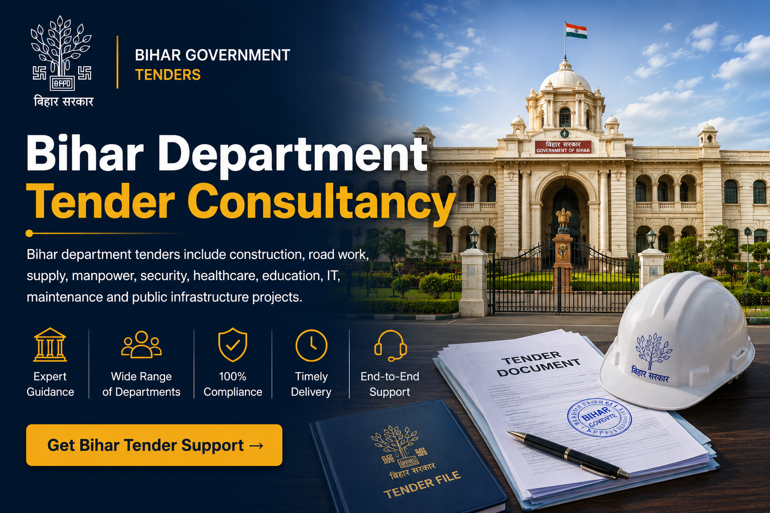 Bihar Government Department Tender Consultancy and Tender Support - Nivix India