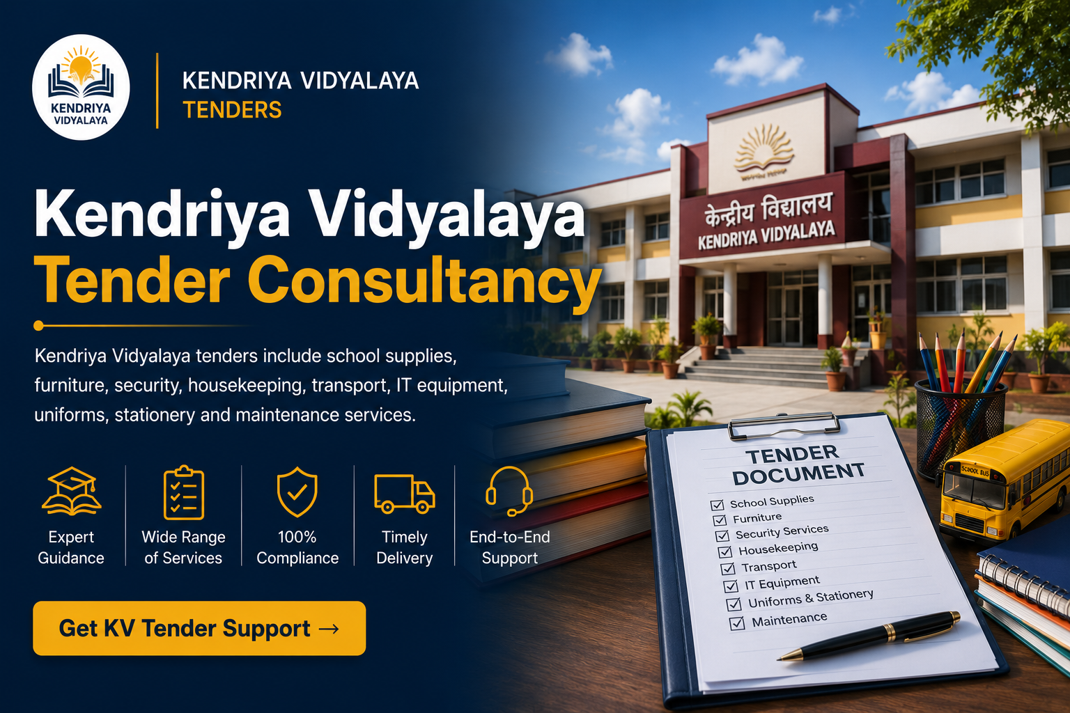 Kendriya Vidyalaya Tender Consultancy and KVS Tender Support - Nivix India
