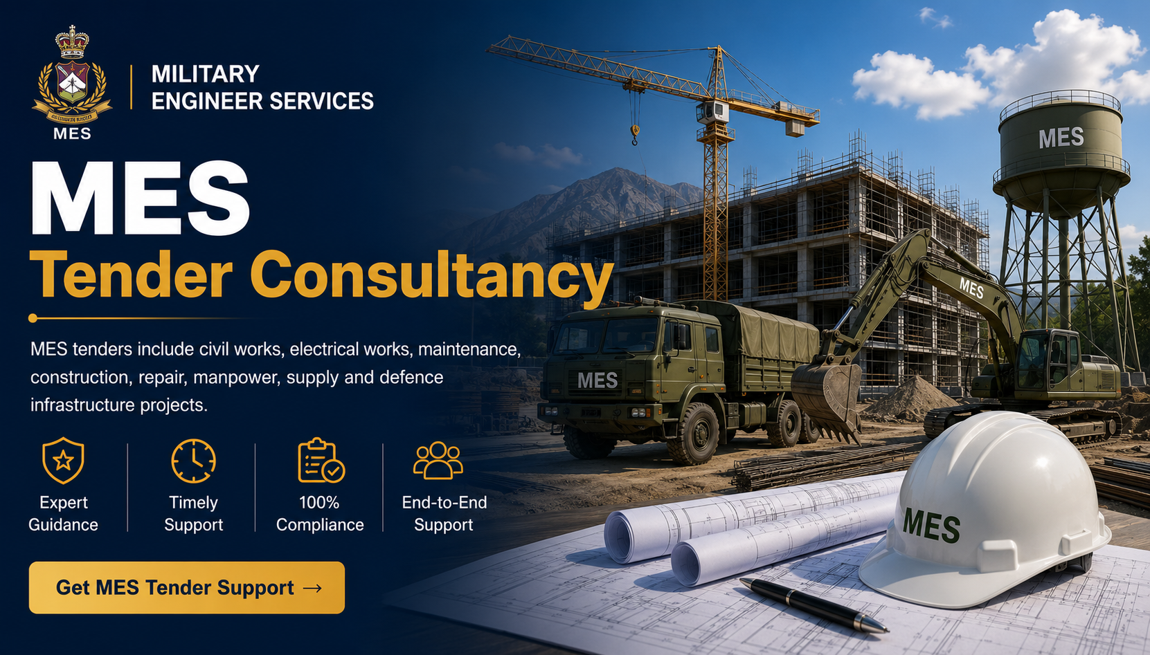 MES Tender Consultancy and Military Engineer Services Tender Support - Nivix India