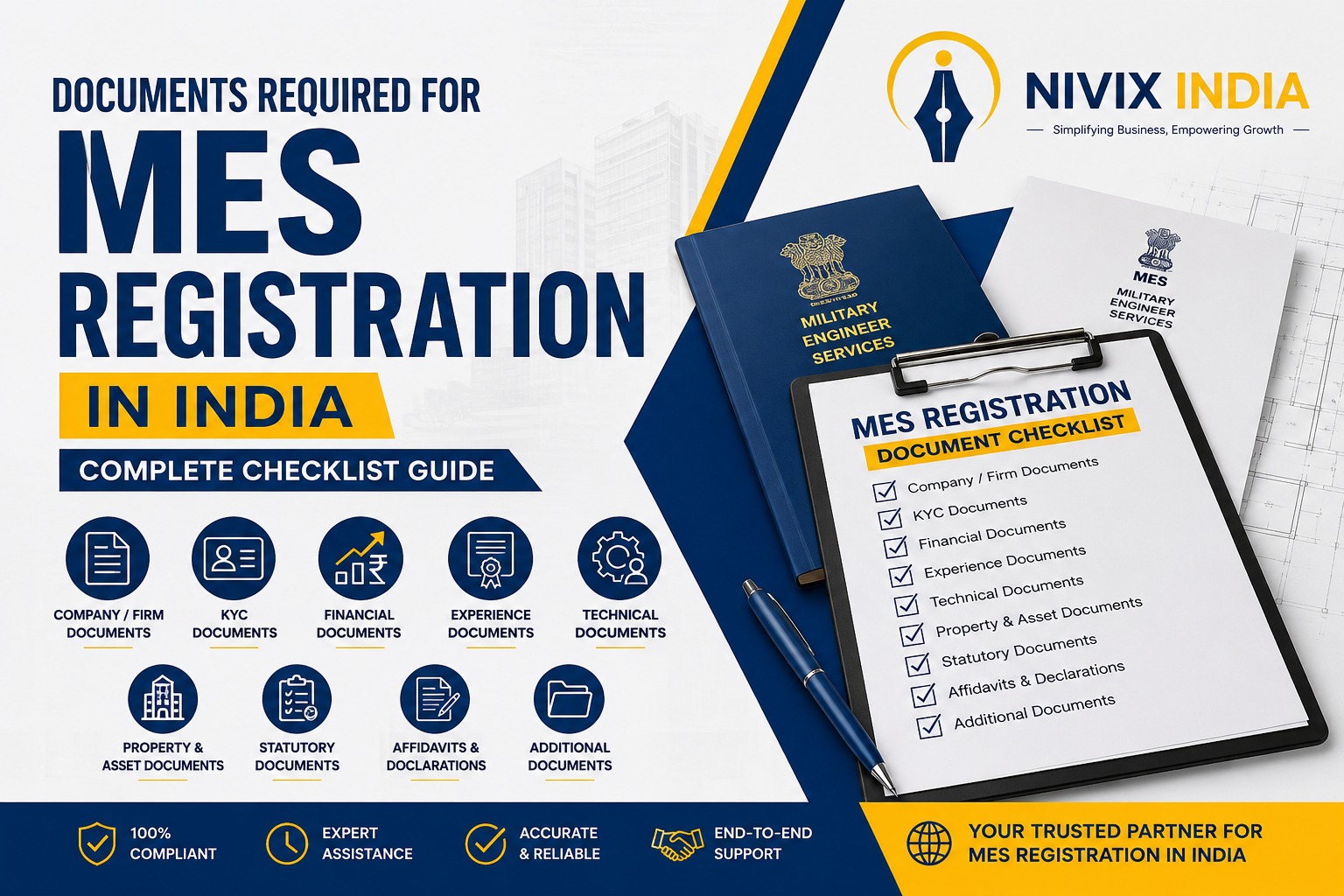 Documents Required for MES Registration in India