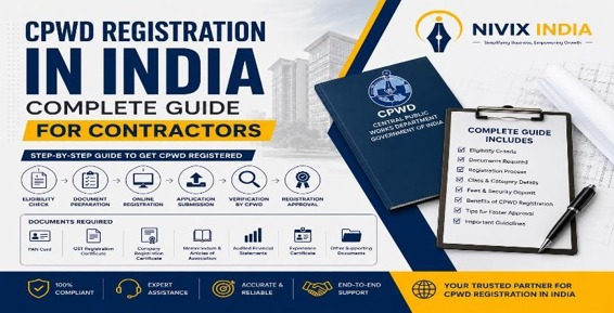 CPWD Registration in India complete guide for contractors