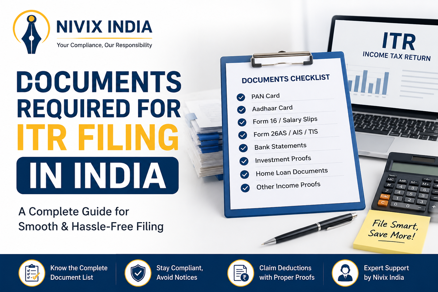 Documents Required for ITR Filing in India