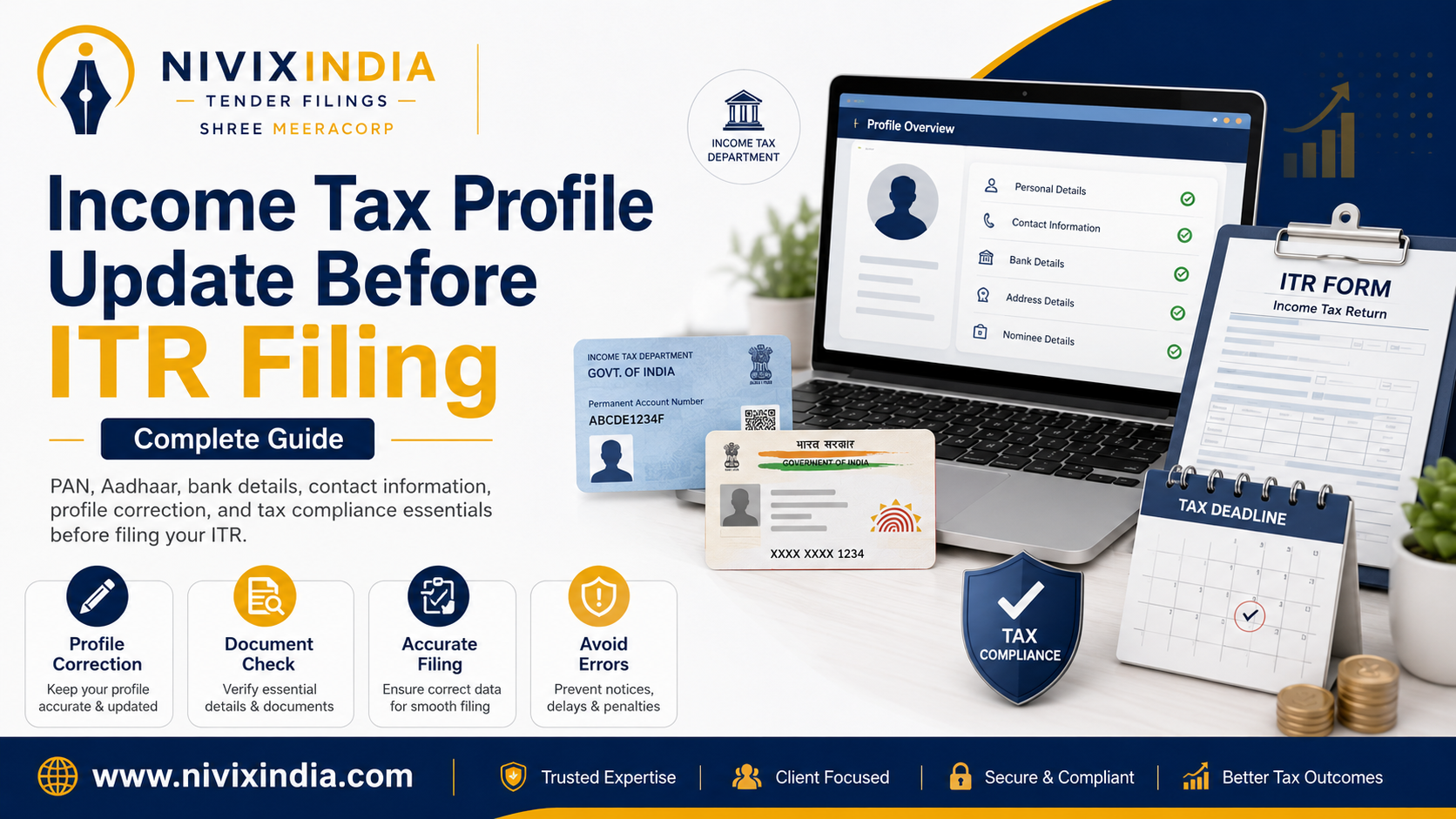 Income Tax Profile Update Before ITR Filing: Complete Guide