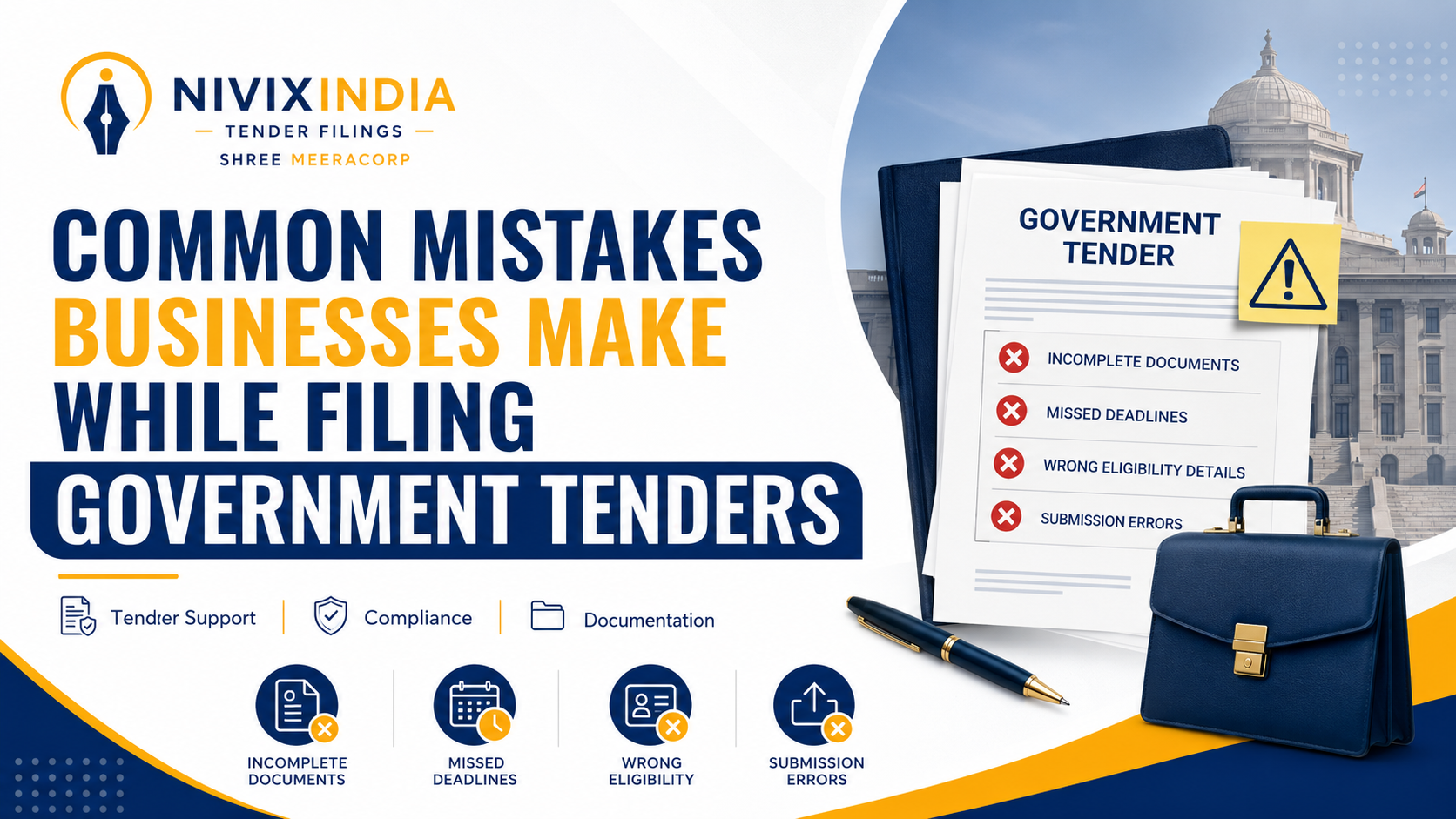 Common Mistakes Businesses Make While Filing Government Tenders .