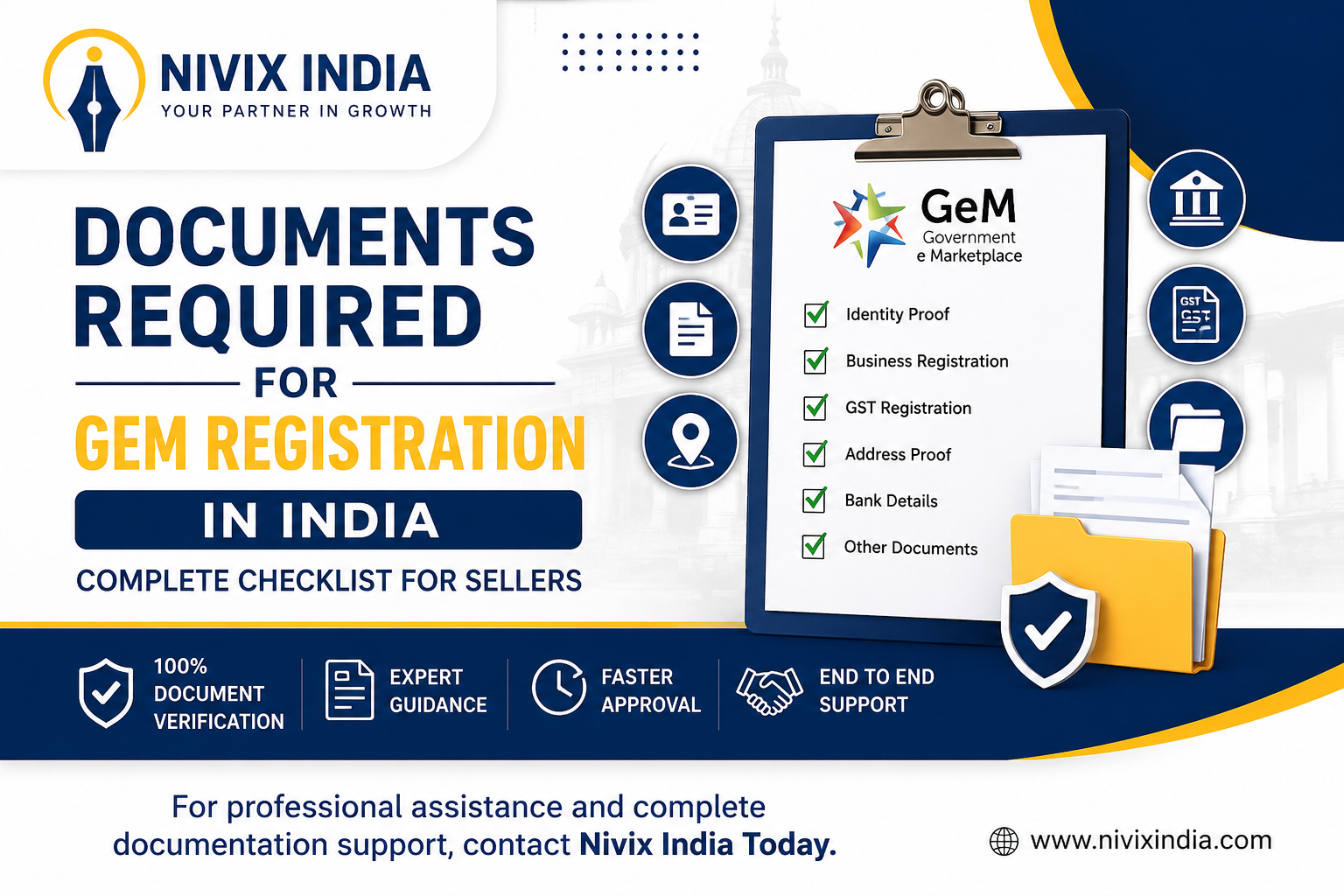 Documents Required for GeM Registration in India
