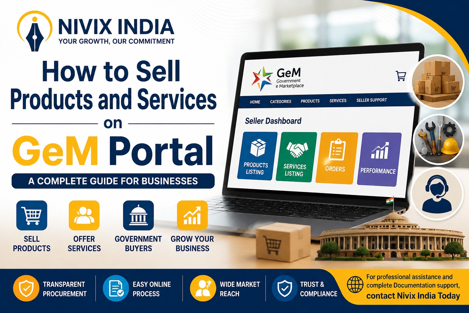 How to Sell Products and Services on GeM Portal