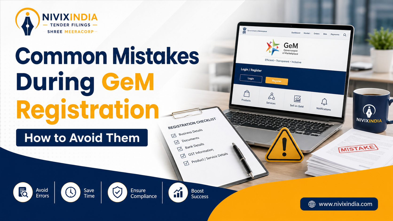 Common Mistakes During GeM Registration and How to Avoid