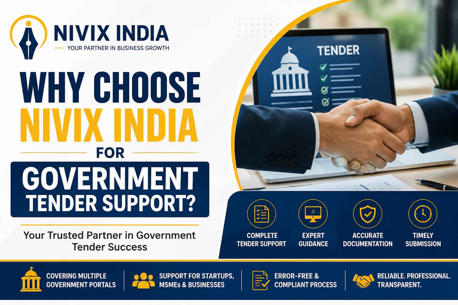 Why Choose Nivix India for Government Tender Support.