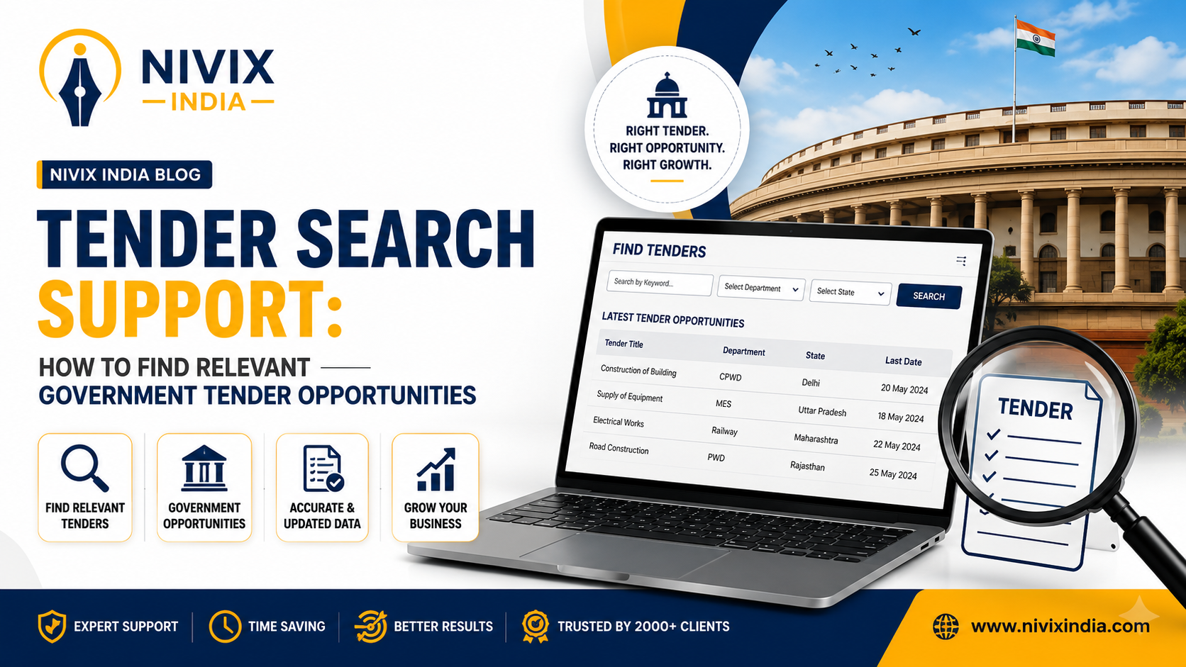 Tender Search Support: How to Find Relevant Government  Tender Opportunities