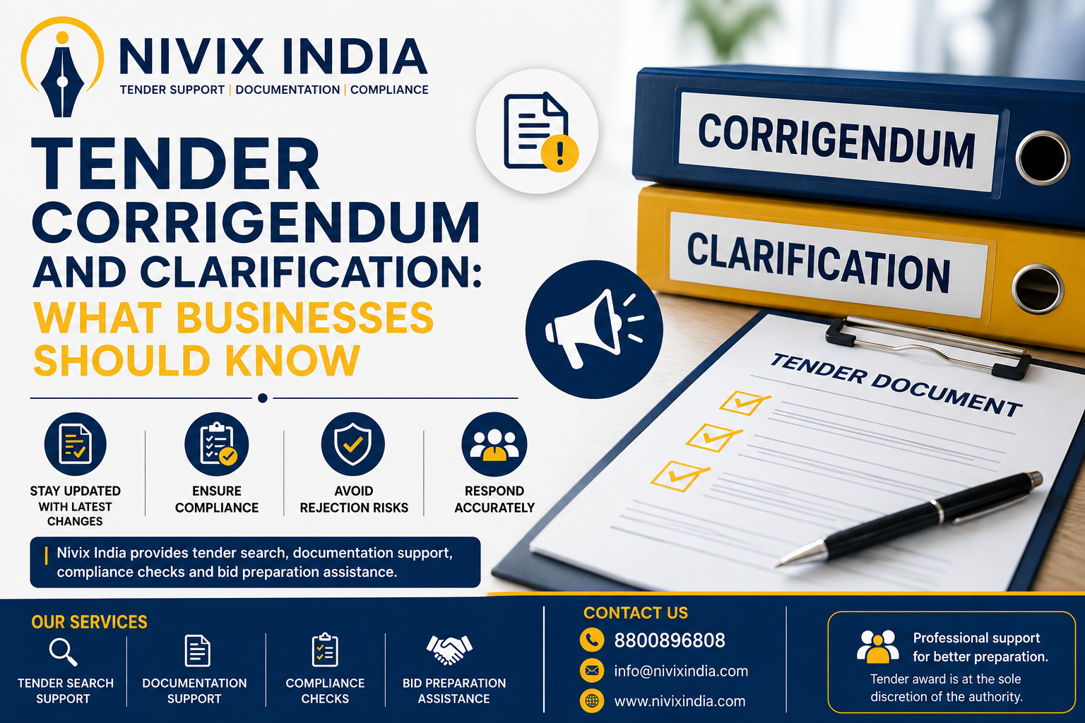 Tender Corrigendum and Clarification:  What Businesses Should Know