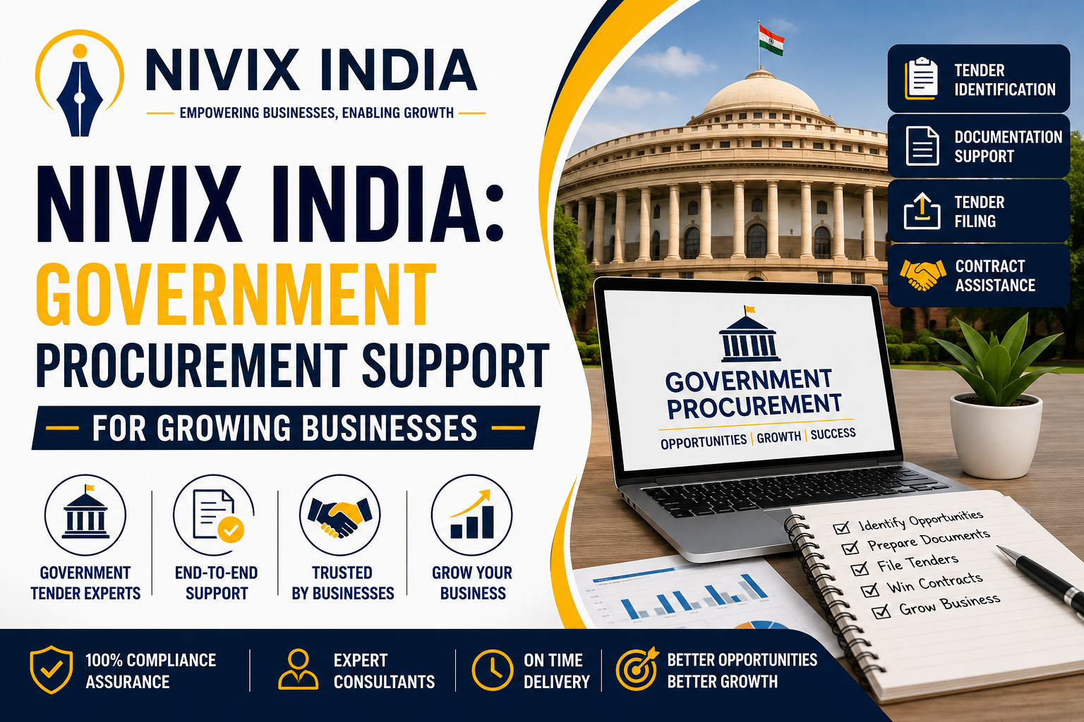 Nivix India: Government Procurement Support  for Growing Businesses