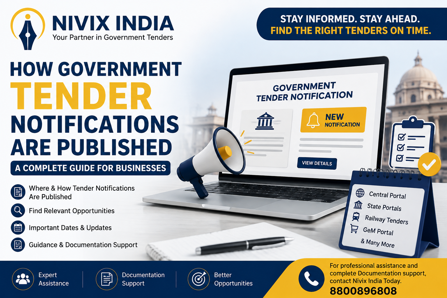 How Government Tender Notifications Are  Published in India