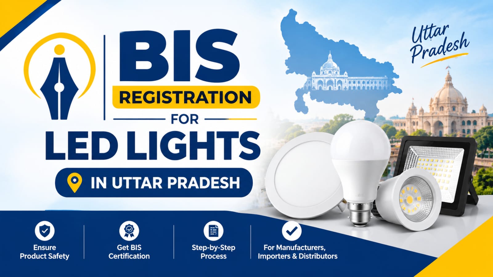 BIS Registration for LED Lights in Uttar Pradesh: Complete Guide - Nivix India