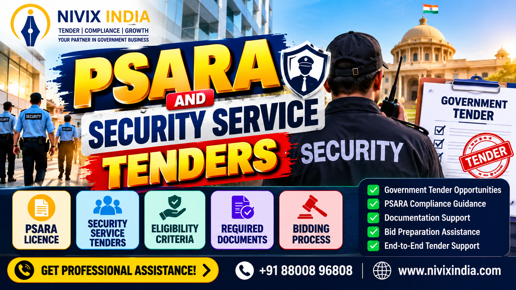 PSARA and Security Service Tenders - Nivix India